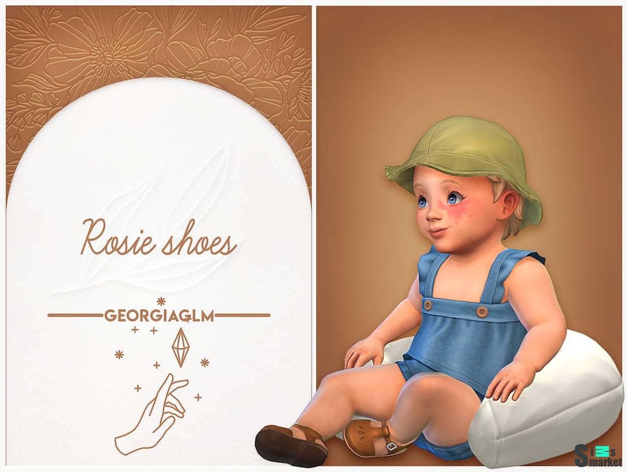 Сандалики для младенцев "ROSIE SHOES" для Симс 4 для Симс 4. Скачать мод