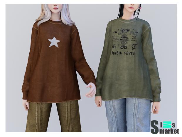secure sweater by babyetears  для Симс 4. Скачать мод