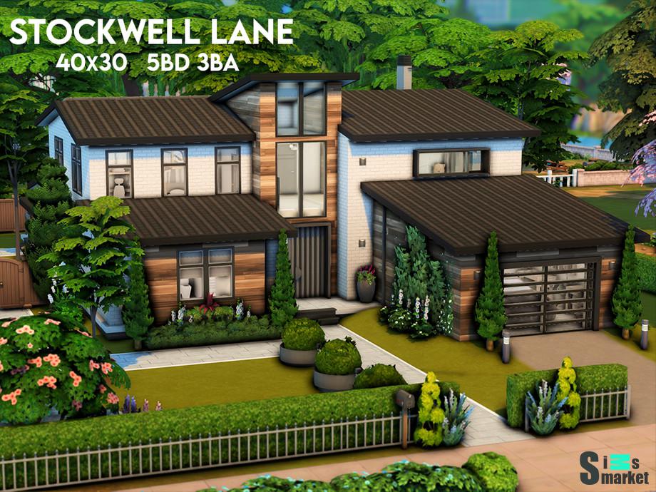Семейный дом "Stockwell Lane"-для Симс 4 для Симс 4. Скачать мод