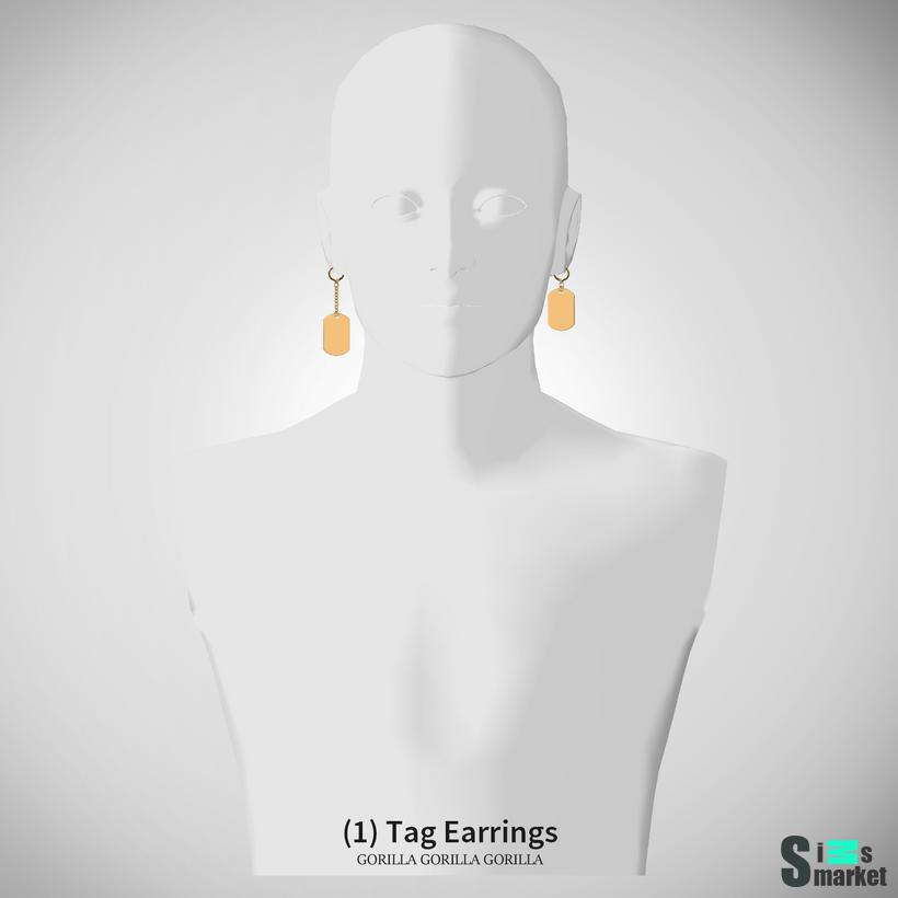 Сережки by gorillax3 для Симс 4. Скачать мод