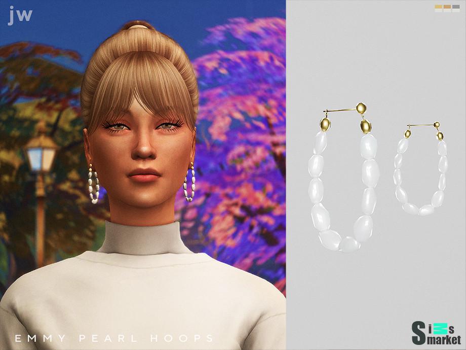 Серьги Emmy by jwofles-sims для Симс 4. Скачать мод