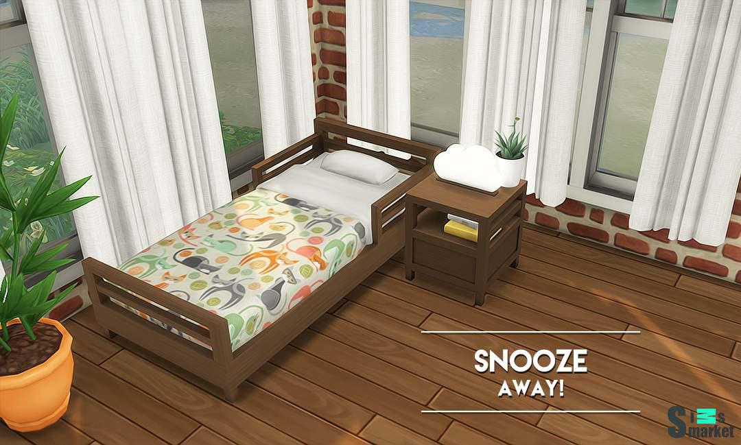 Сет для детской "Snooze Away!" для Симс 4 для Симс 4. Скачать мод