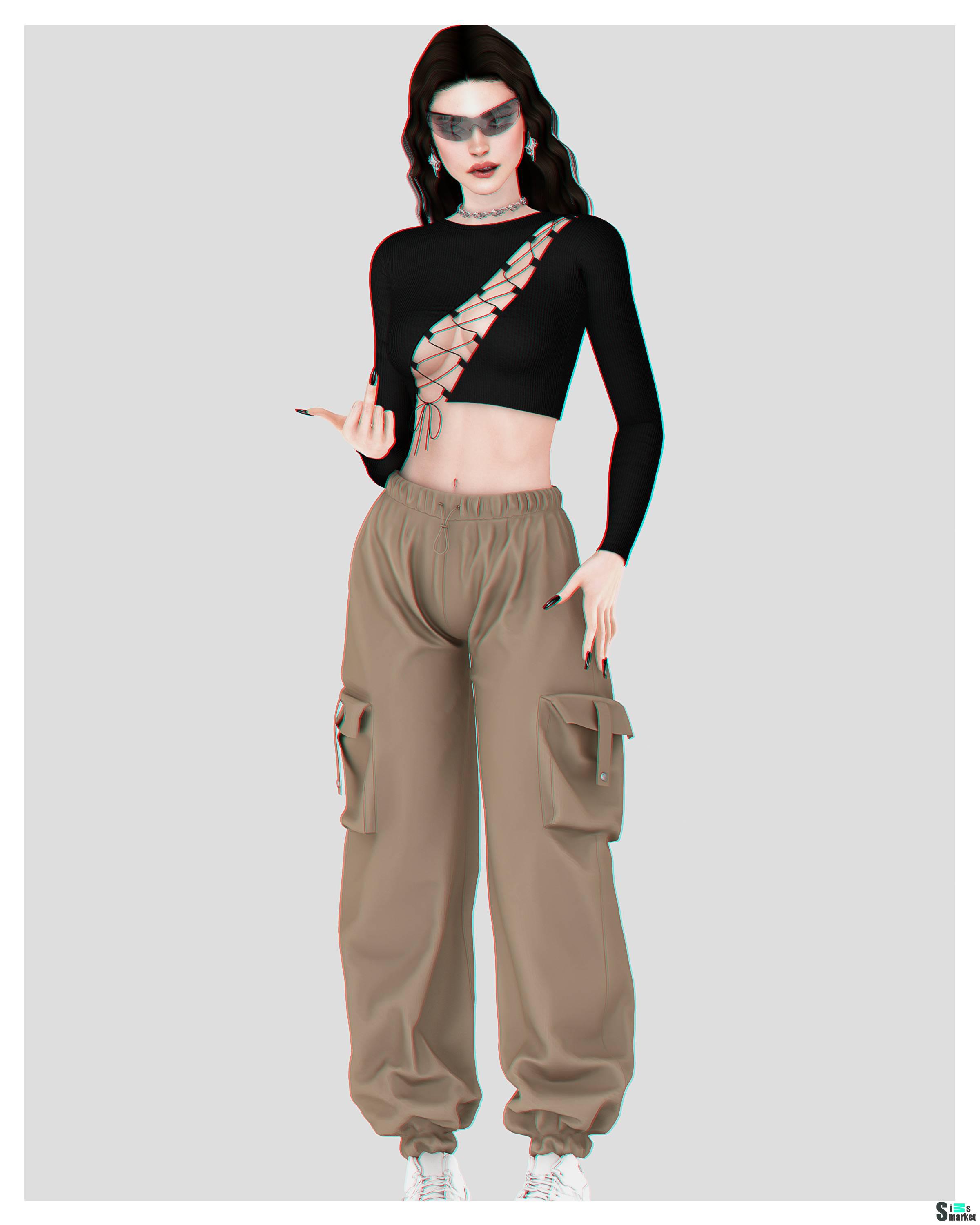 Сет для симочки "Downtown Girl Set" для Симс 4 для Симс 4. Скачать мод