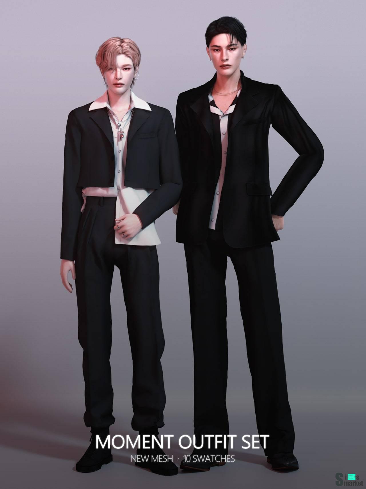 Сет для симов "Moment Outfit Set" для Симс 4 для Симс 4. Скачать мод