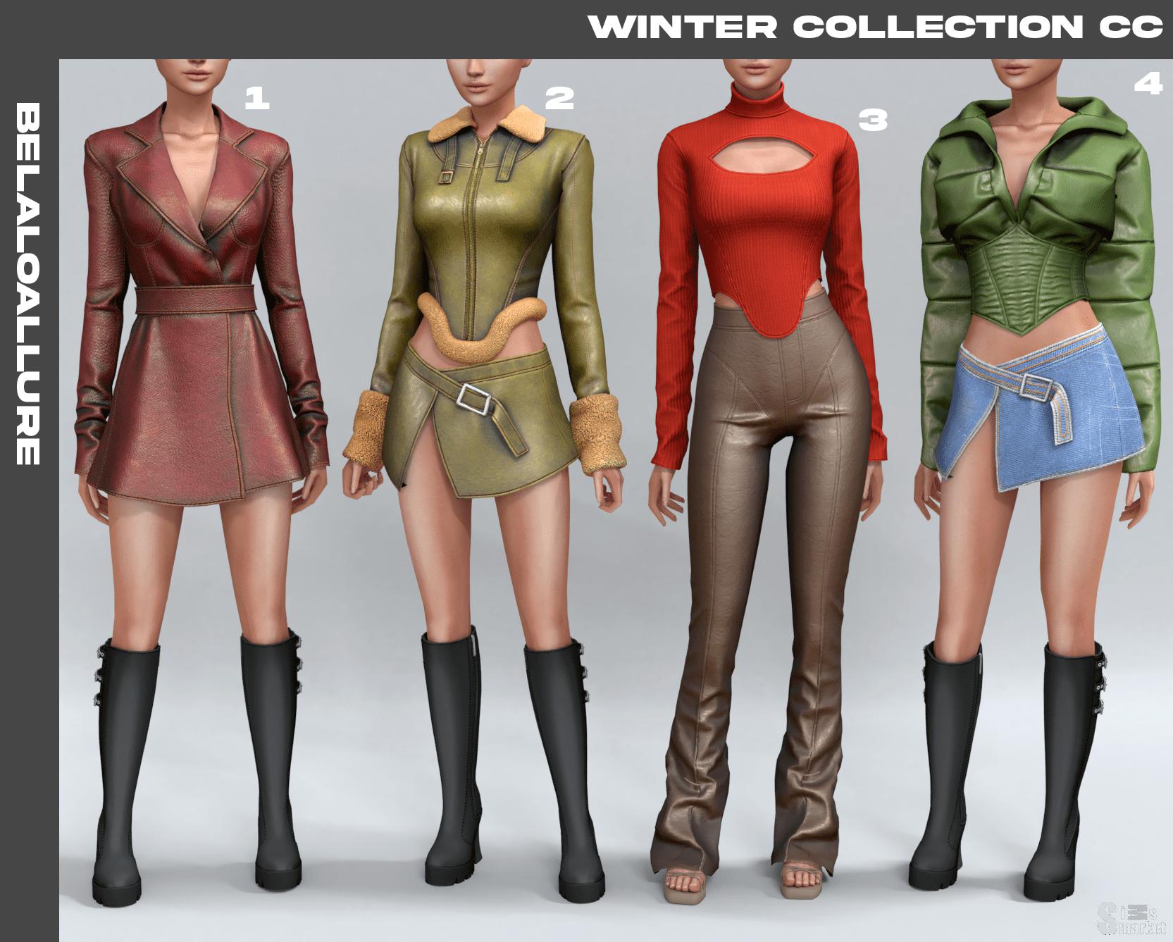 Сет Winter collection для Симс 4. Скачать мод