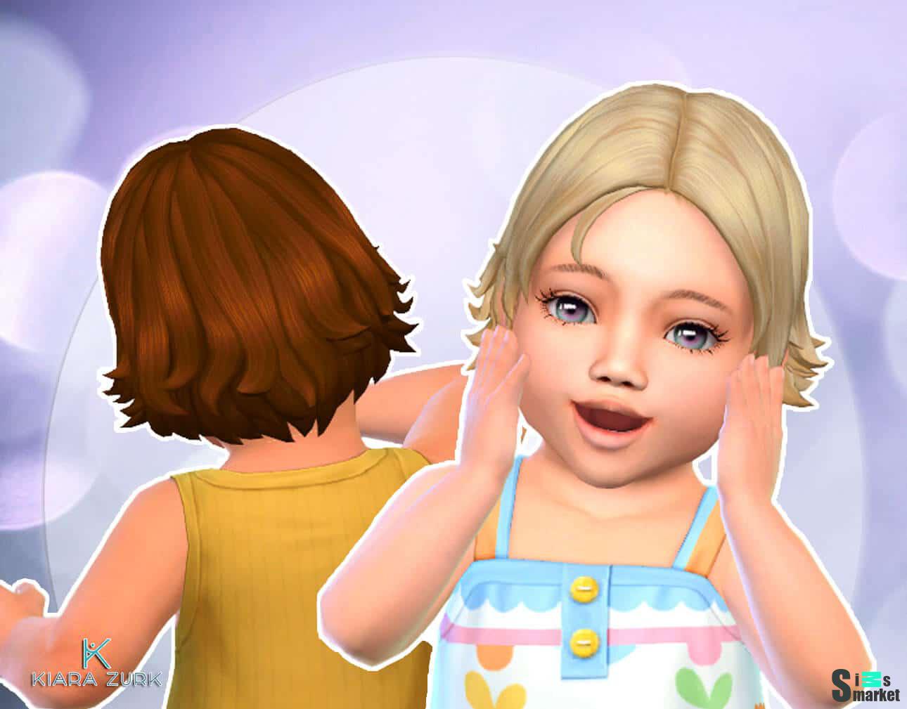 Sharon Hairstyle for Infants для Симс 4. Скачать мод