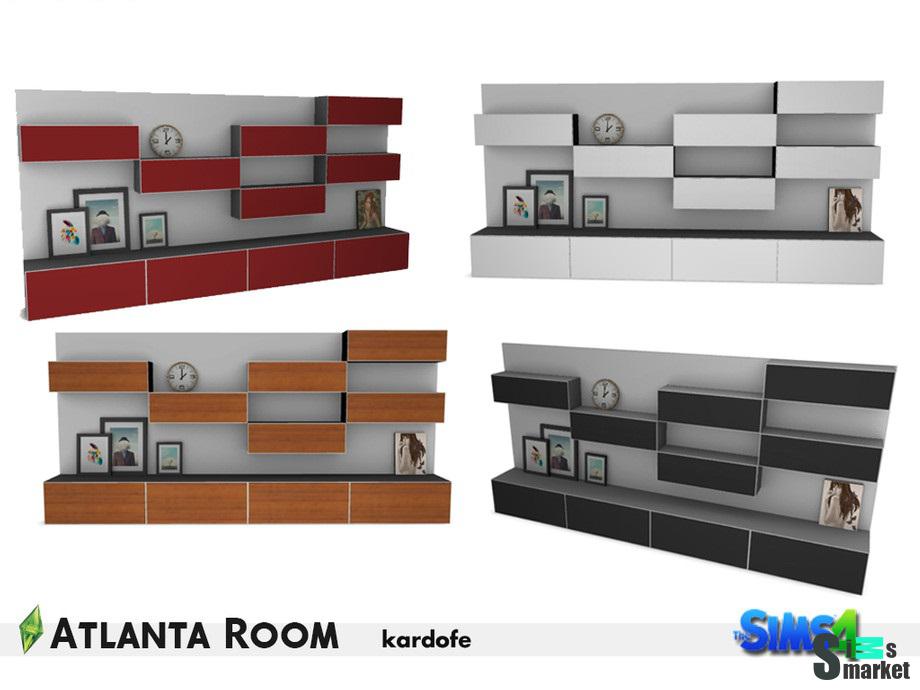 Шкаф Atlanta by kardofe для Симс 4. Скачать мод