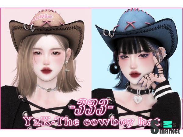 Шляпа cowboy by san33sims для Симс 4. Скачать мод