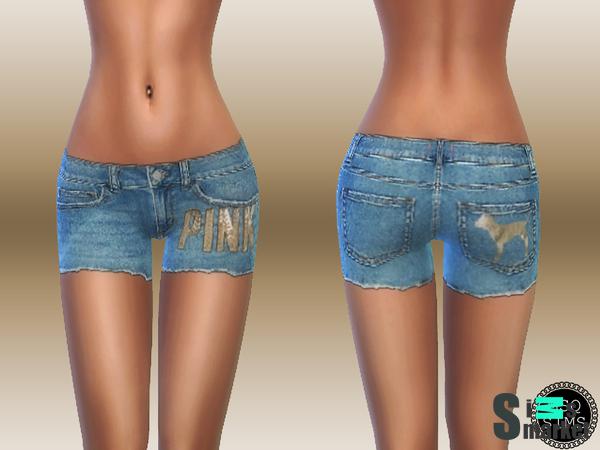 Шорты Victoria's Secret by MSQSIMS для Симс 4. Скачать мод