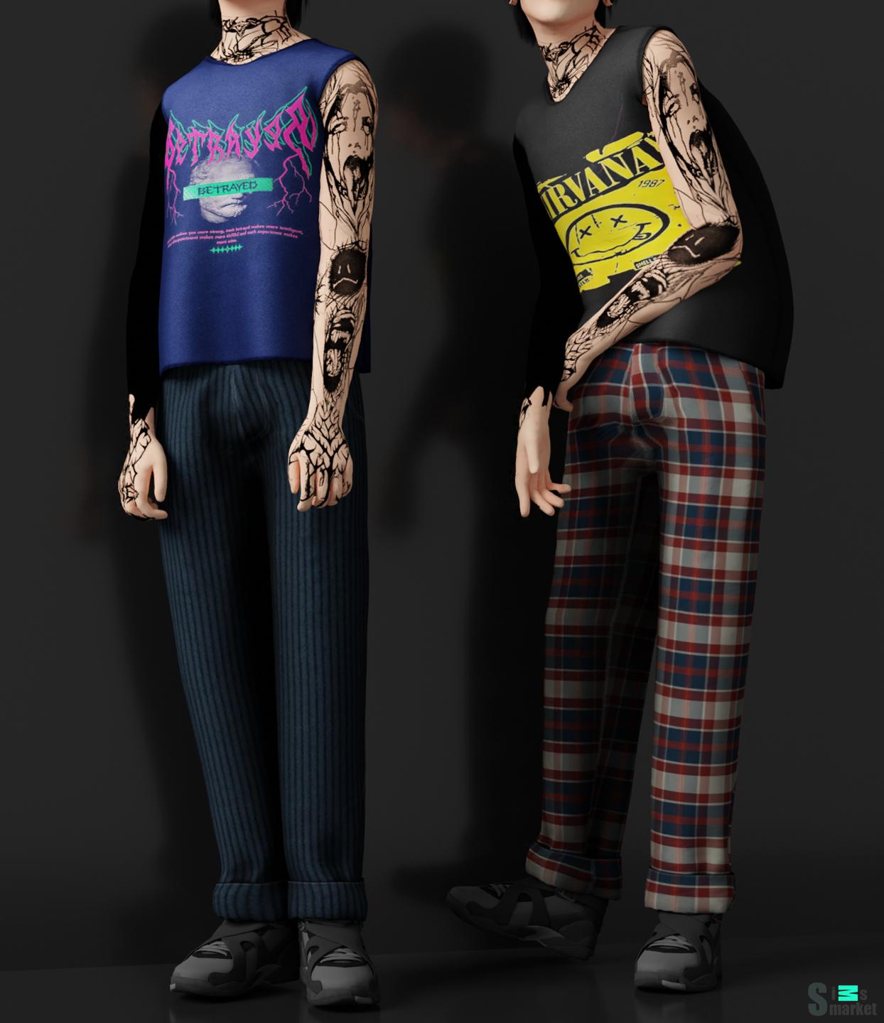 ~ SHOWB-OY OUTFIT ~ by Whimp 1337 для Симс 4. Скачать мод