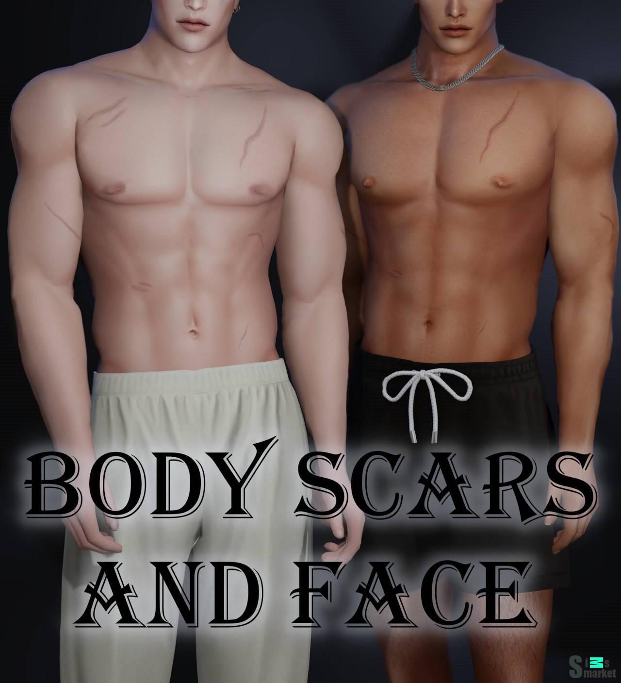 Шрамы для лица и тела "Scars" для Симс 4 для Симс 4. Скачать мод