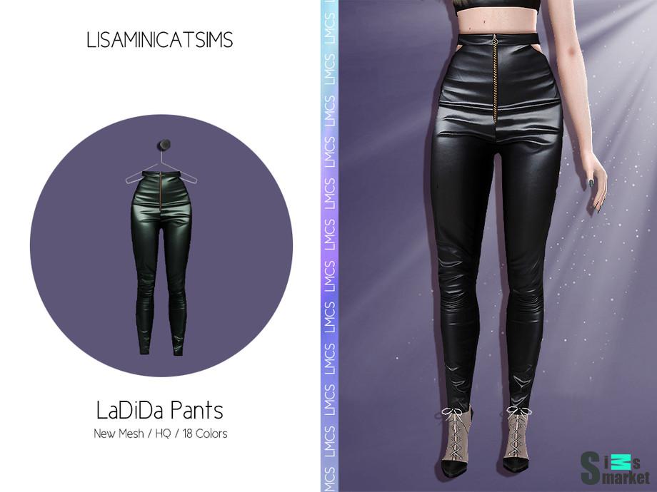 Штаны LaDiDa by Lisaminicatsims для Симс 4. Скачать мод