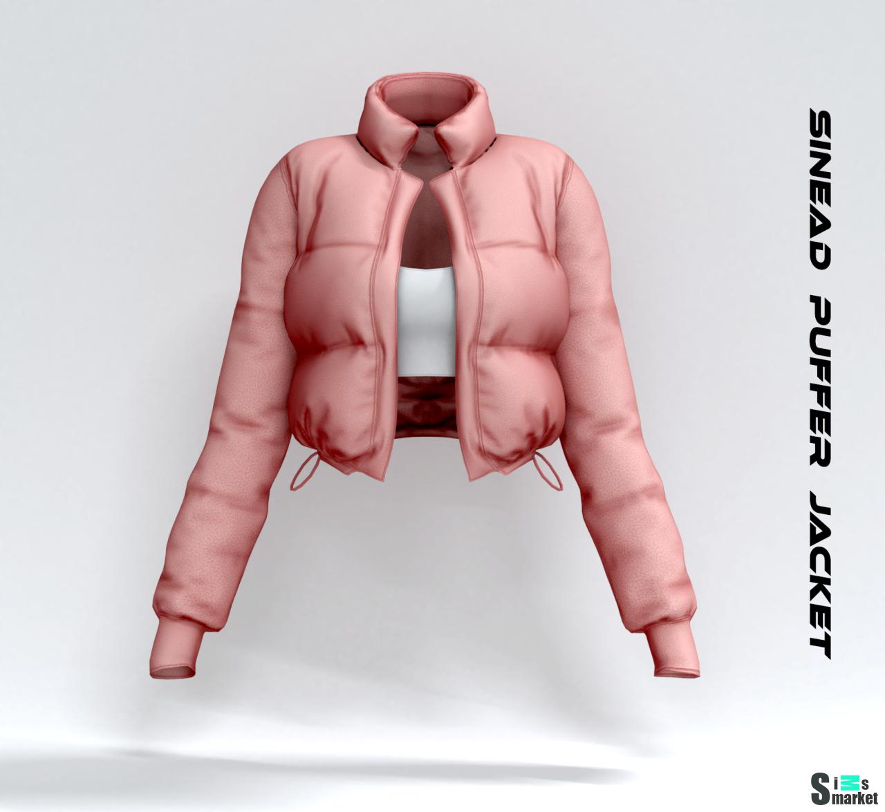 "Sinead puffer jacket" BELALOALLURE для Симс 4. Скачать мод