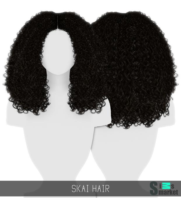 SKAI HAIR для Симс 4. Скачать мод
