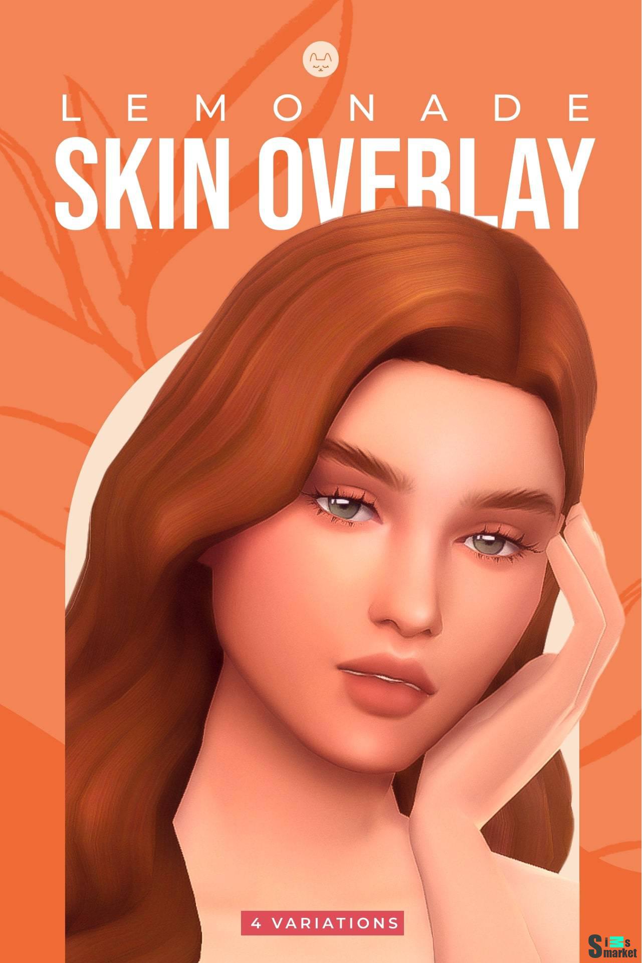 Скин лица "Lemonade Skin Overlay" для Симс 4 для Симс 4. Скачать мод