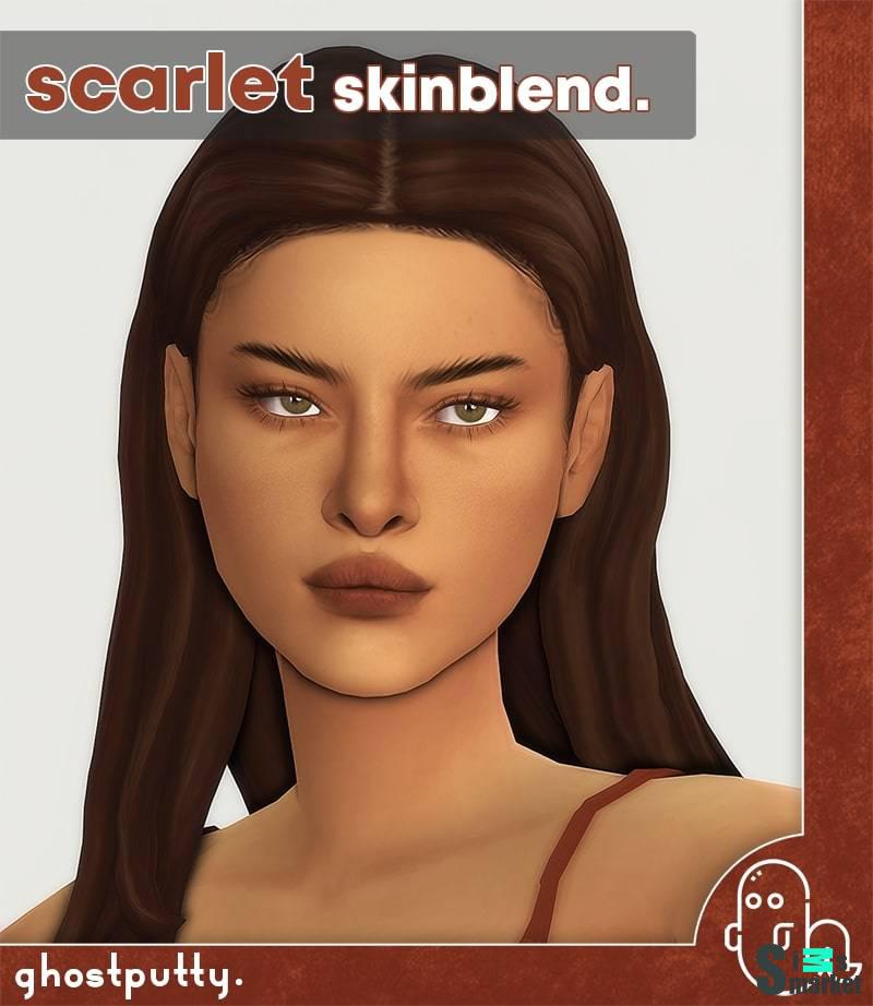 Скин лица "scarlet skinblend" для Симс 4 для Симс 4. Скачать мод