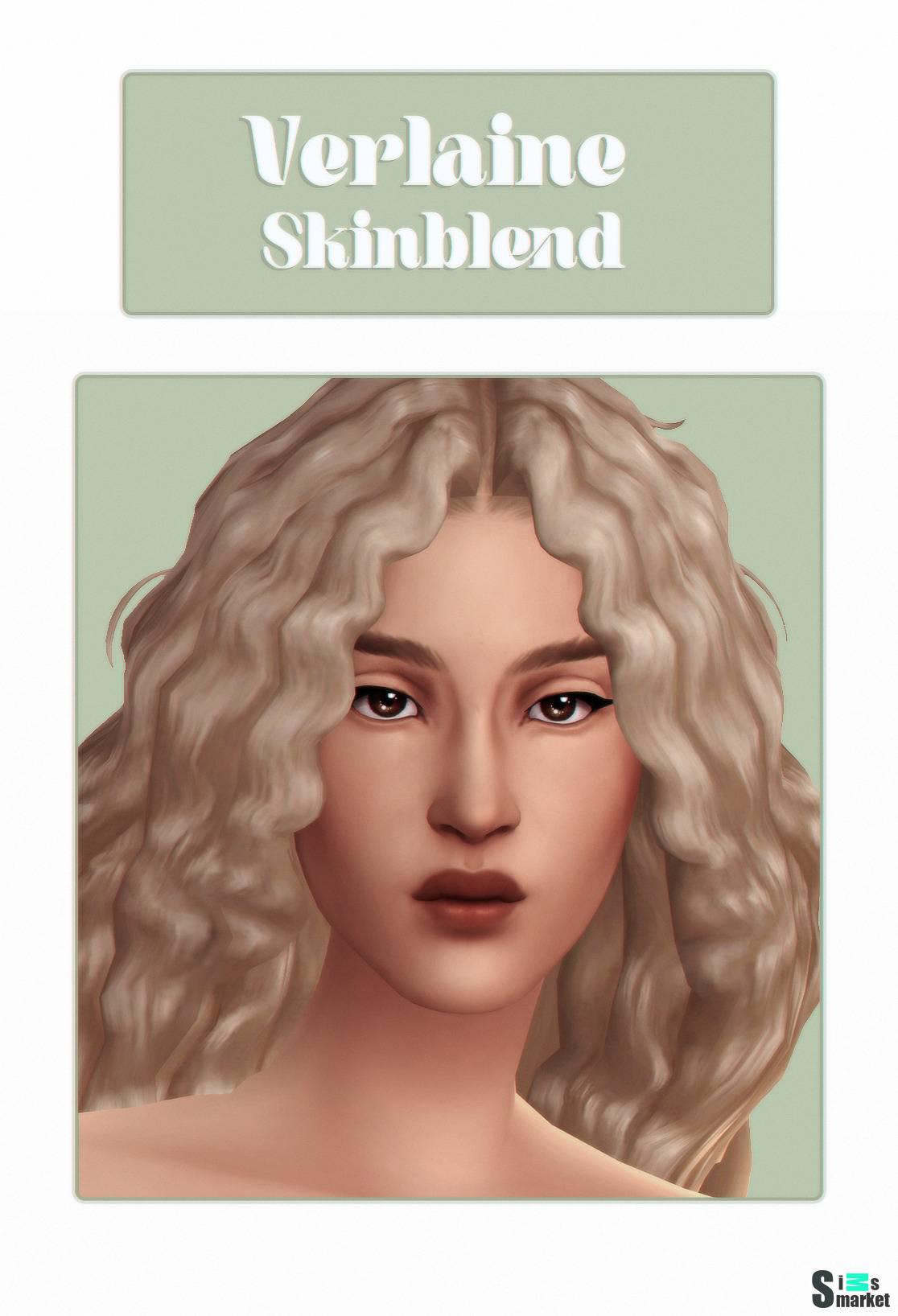 Скин лица "Verlaine Skinblend" для Симс 4 для Симс 4. Скачать мод