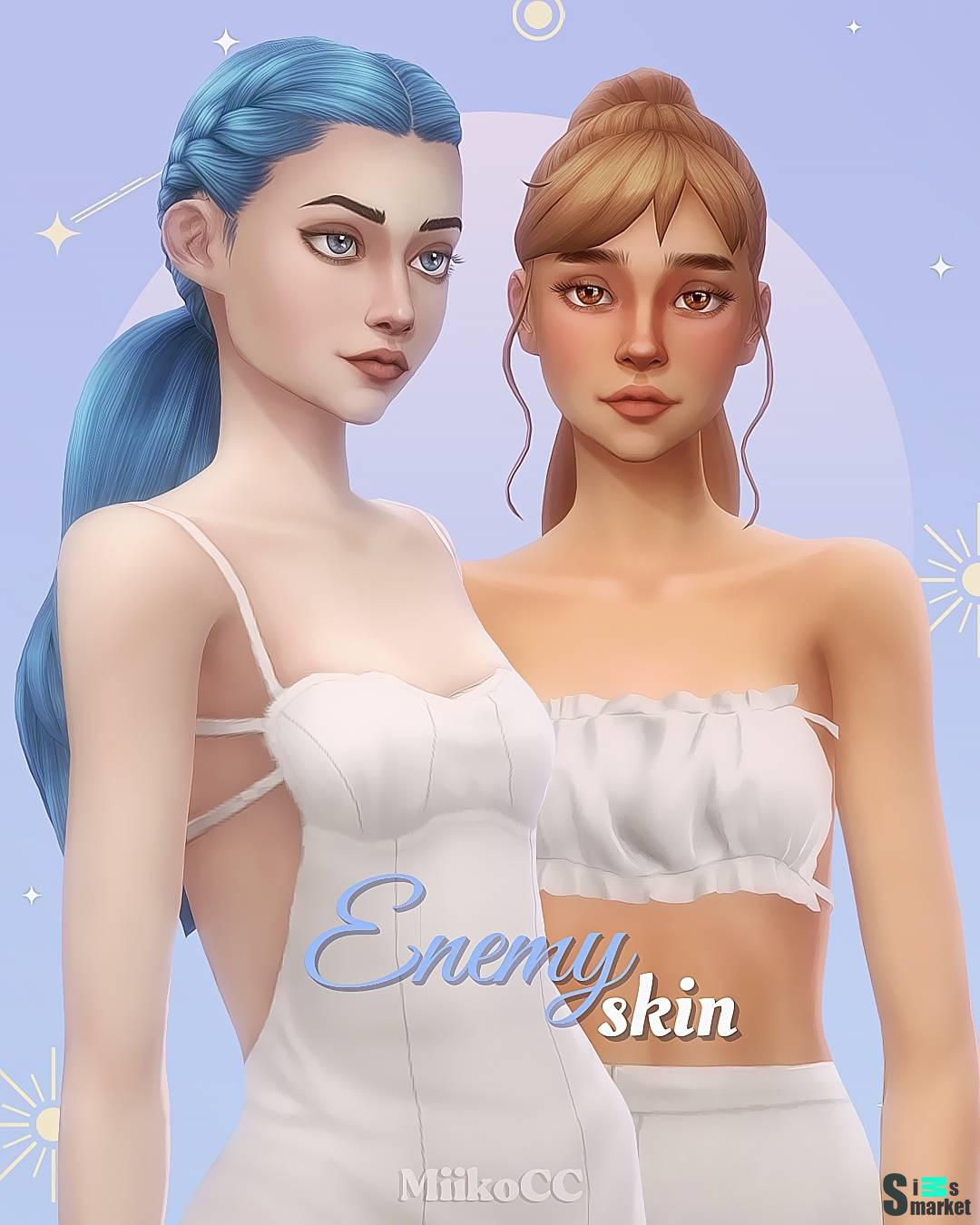 Скин сет и пресет для тела "Enemy skin overlay with body preset" для Сим для Симс 4. Скачать мод