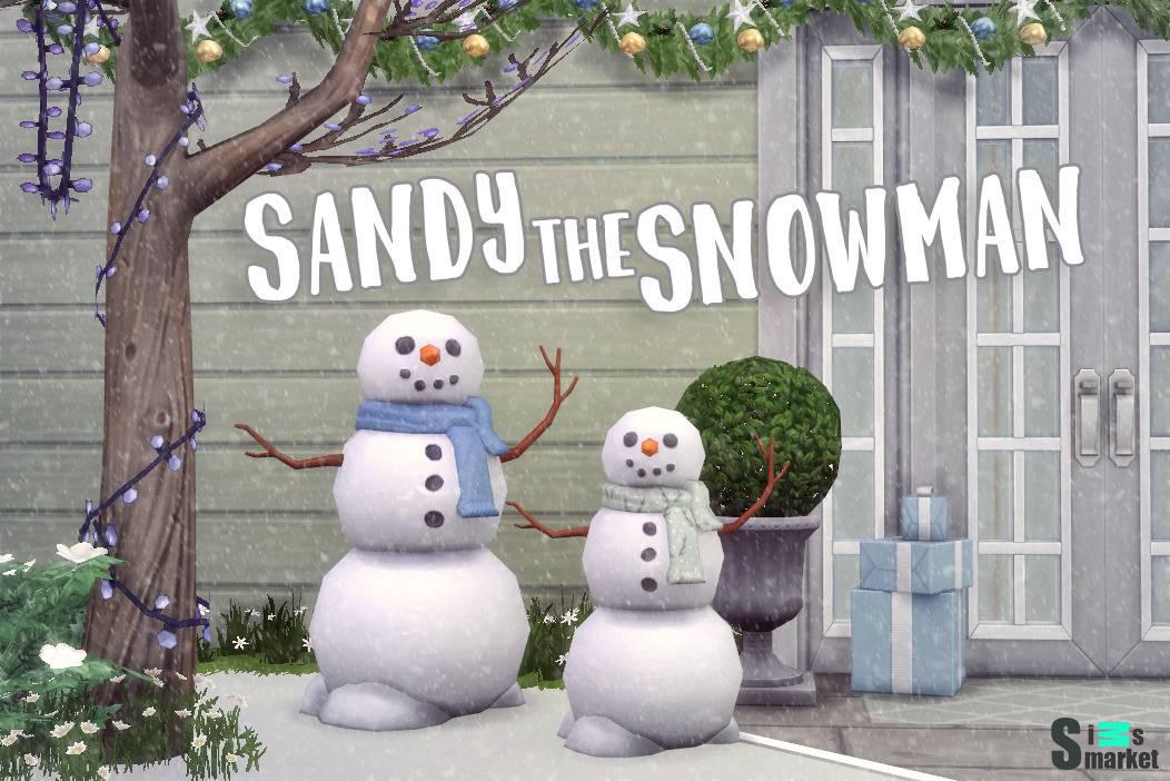 Снеговик "Sandy the Snowman" для Симс 4 для Симс 4. Скачать мод