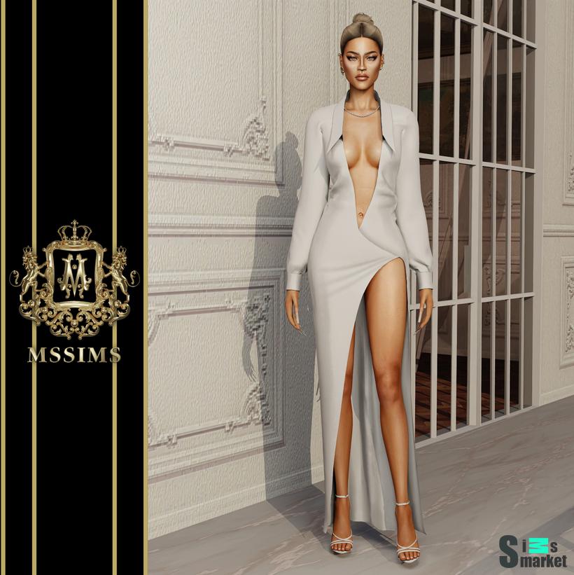 SOFTLY DRESS для Симс 4. Скачать мод