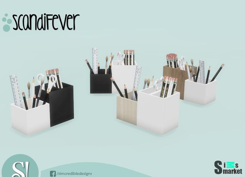 Стакан ScandiFever by SIMcredible! для Симс 4. Скачать мод