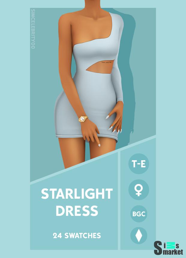 Stralight Dress для Симс 4. Скачать мод