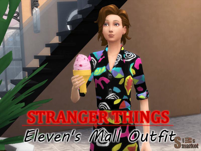 Stranger Things костюм оди для Симс 4. Скачать мод