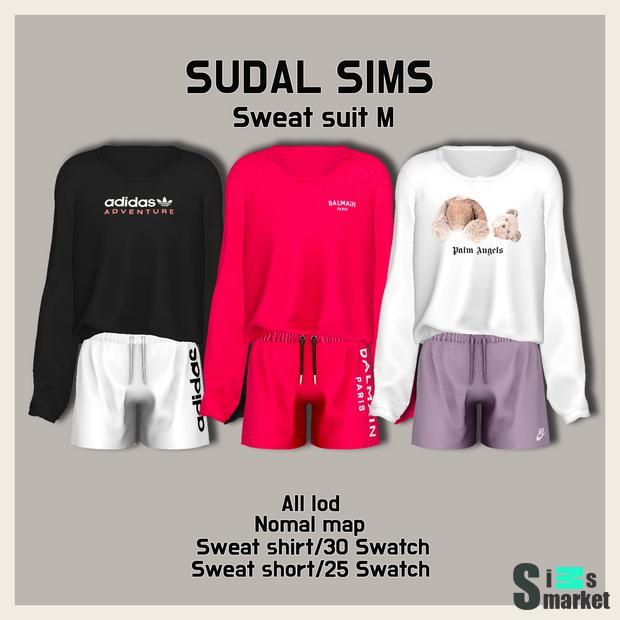 [sudal] Sweat suit M1 для Симс 4. Скачать мод