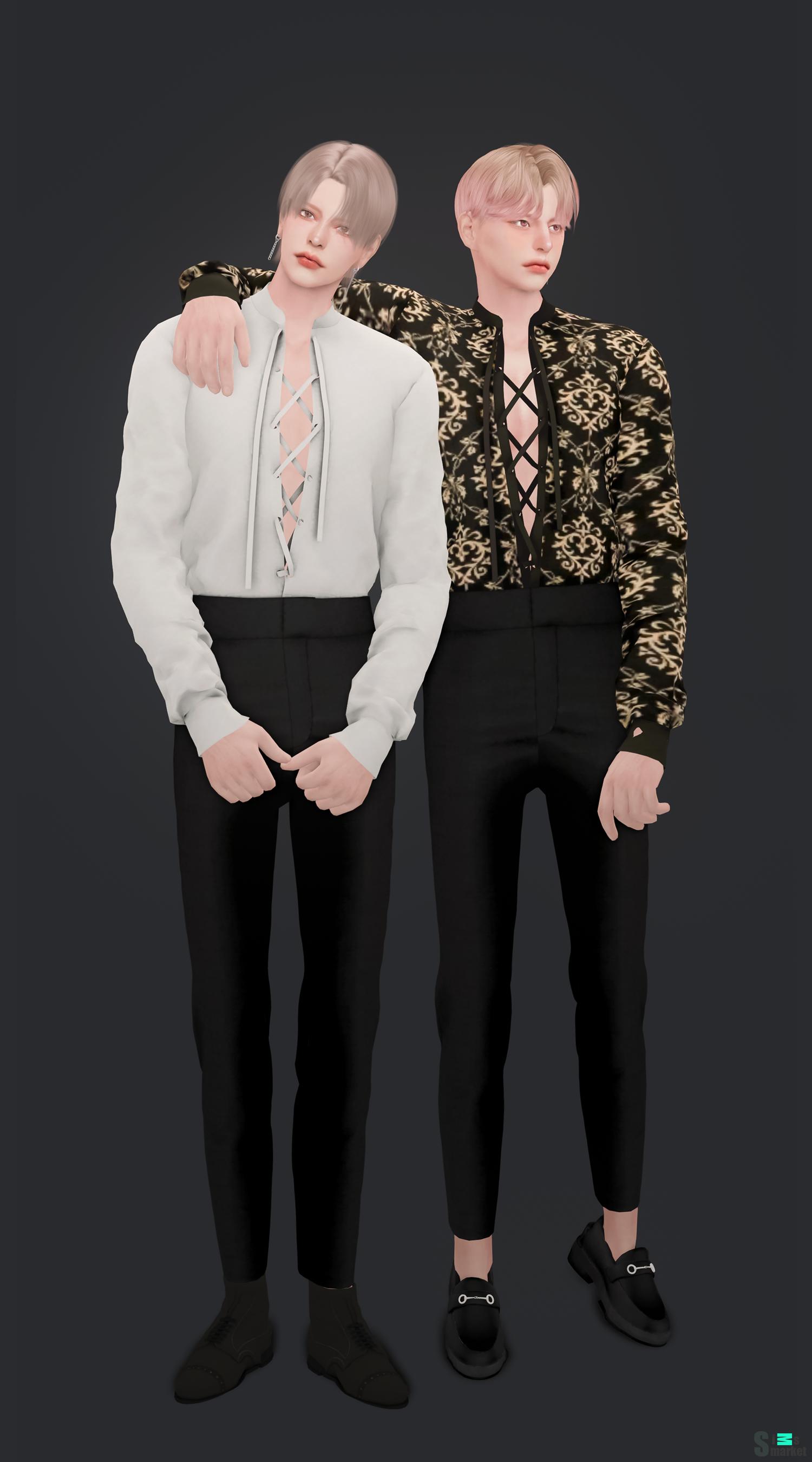 [sudal] x shirt & pant remake для Симс 4. Скачать мод