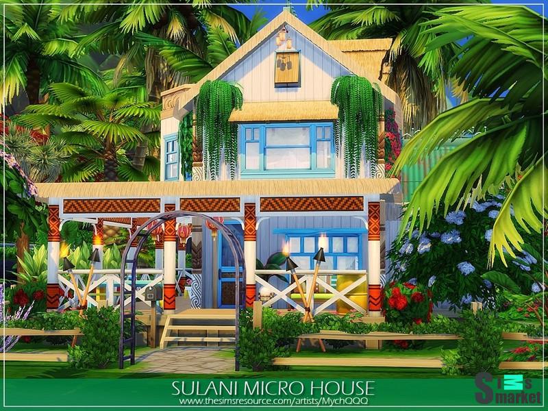 Sulani Micro House от MychQQQ для Симс 4. Скачать мод