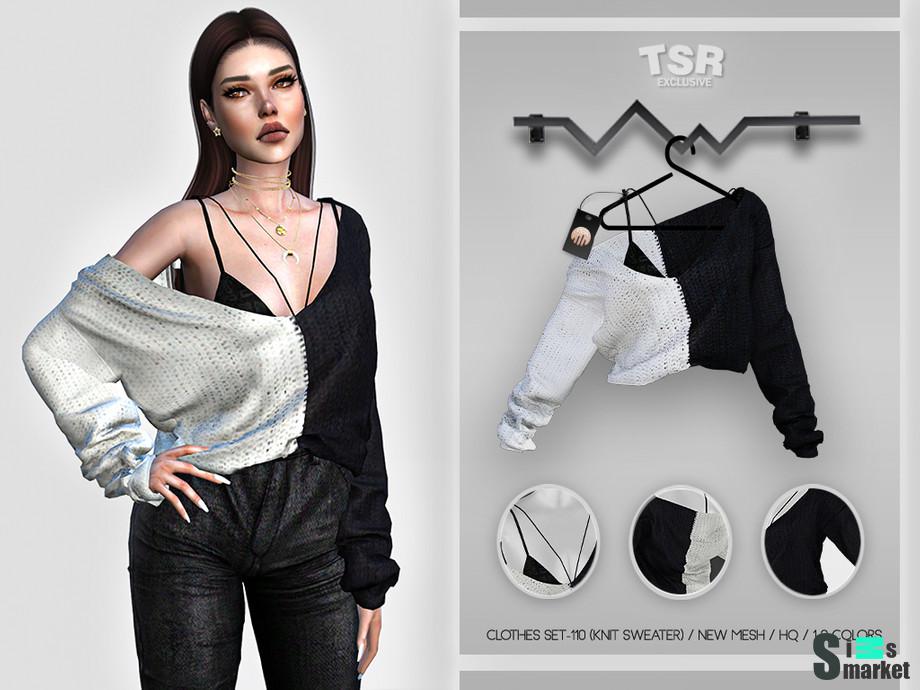 Свитер BD417 by busra-tr для Симс 4. Скачать мод
