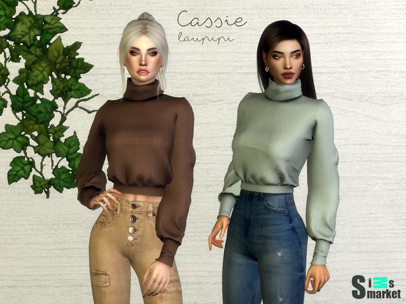 Свитер Caisie от laupipi для Симс 4. Скачать мод