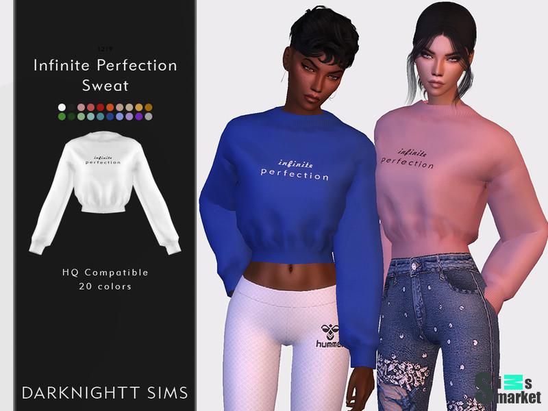 Свитер Infinity Perfection от DarkNight  для Симс 4. Скачать мод