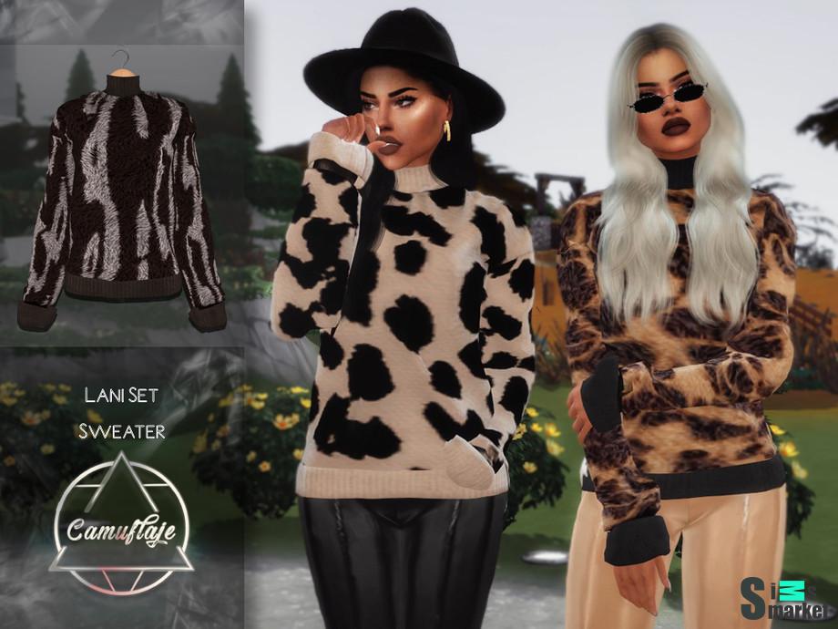 Свитер Lani by Camuflaje для Симс 4. Скачать мод