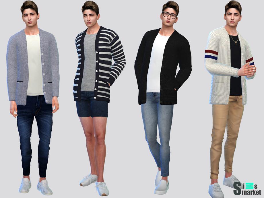 Свитер Pim by McLayneSims для Симс 4. Скачать мод