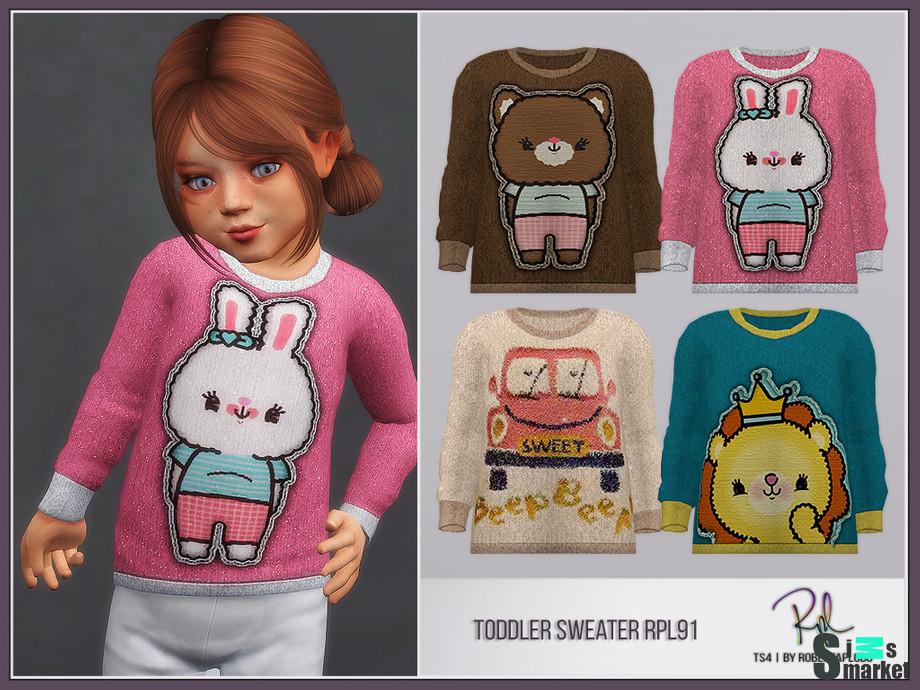 Свитер RPL91 by RobertaPLobo  для Симс 4. Скачать мод