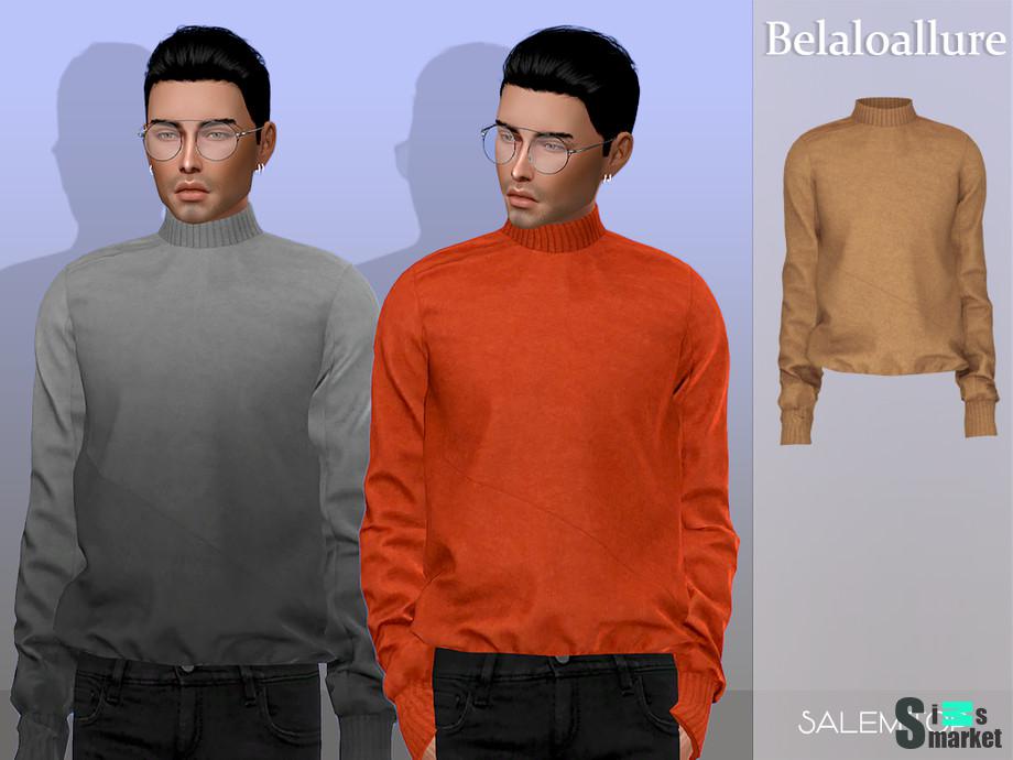 Свитер Salem by belal1997 для Симс 4. Скачать мод