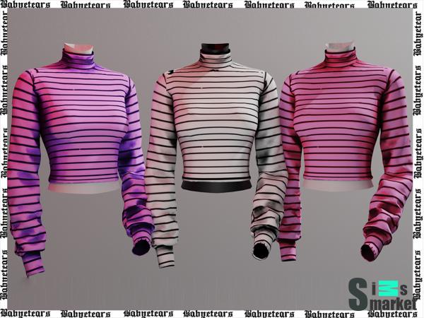 Свитер  saturn by babyetears для Симс 4. Скачать мод