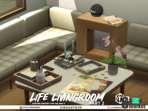 Syboubou - Life livingroom set для Симс 4. Скачать мод