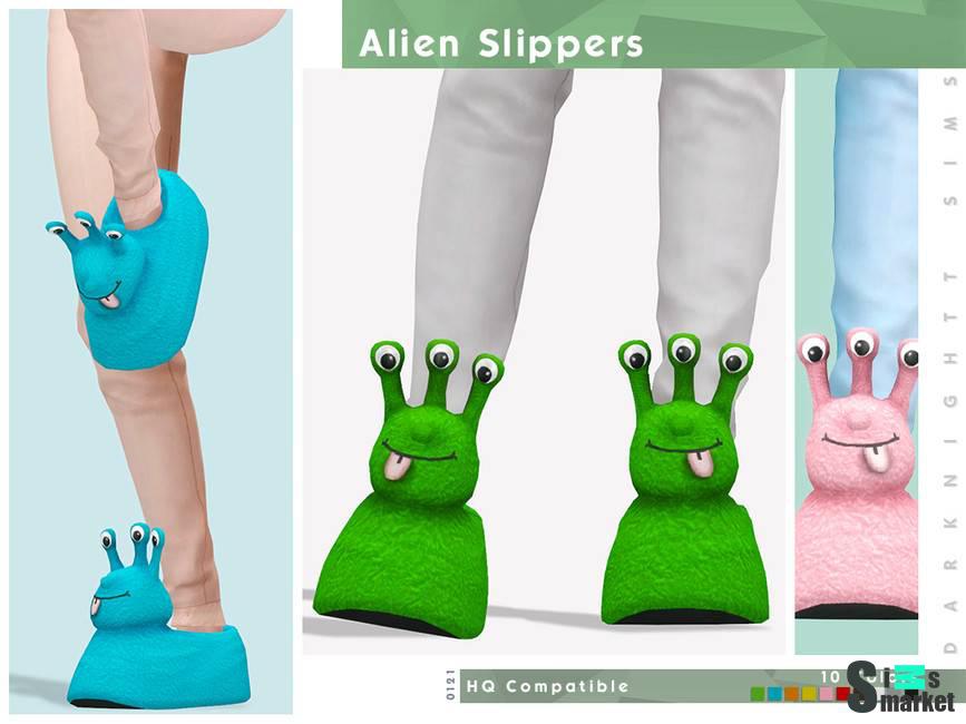 Тапочки "Alien Slippers" для Симс 4 для Симс 4. Скачать мод