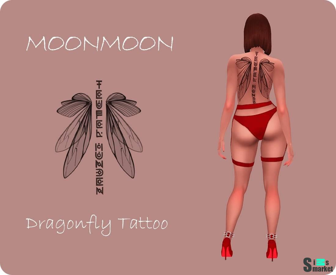 Татуировки "Dragonfly Tattoo" для Симс 4 для Симс 4. Скачать мод