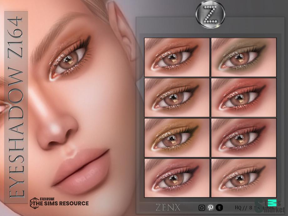 Тени "EYESHADOW Z164" от ZENX  для Симс 4. Скачать мод