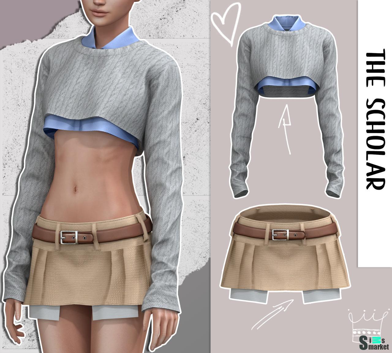 "The scholar" BELALOALLURE для Симс 4. Скачать мод