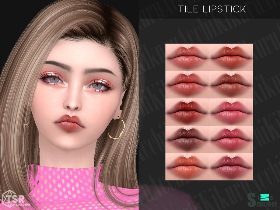 Tile Lipstick для Симс 4. Скачать мод