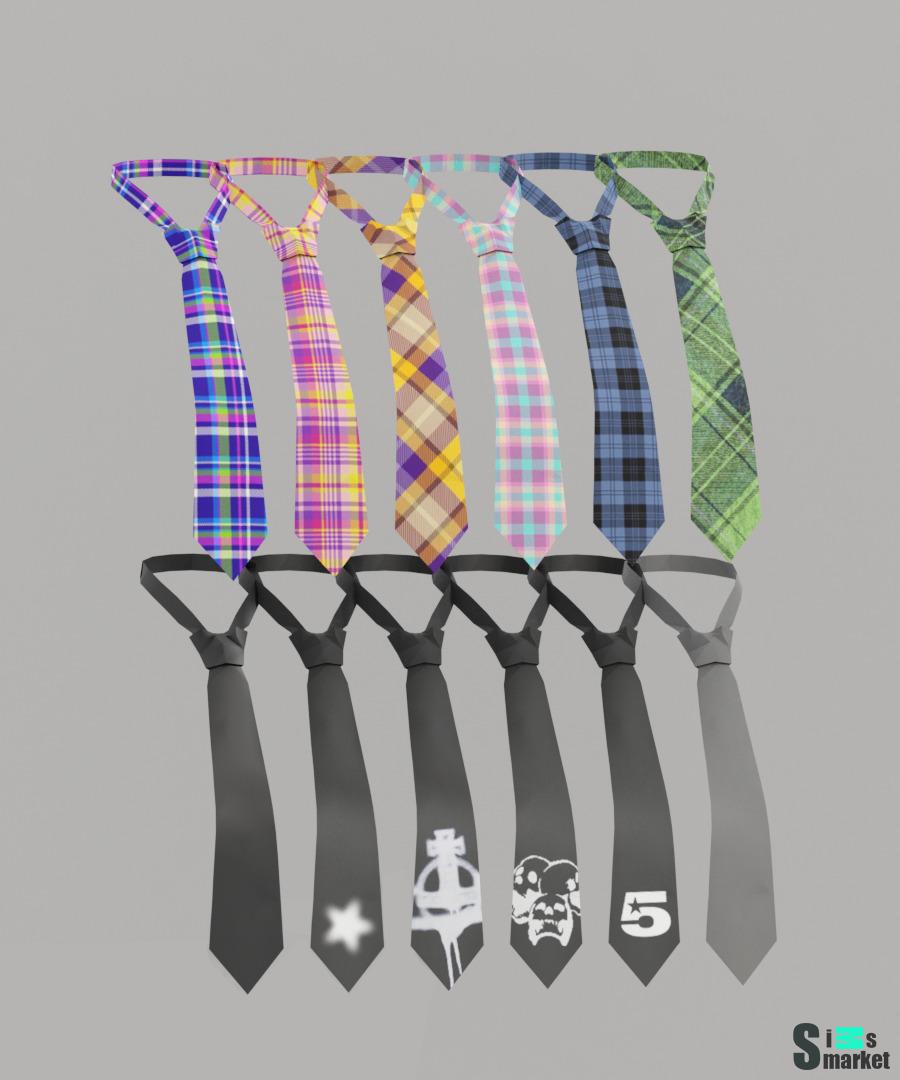 [TINA-SIMS] Vintage Necktie ♪ для Симс 4. Скачать мод