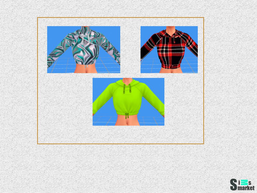 Толстовка женская от sim.rik  для Симс 4. Скачать мод