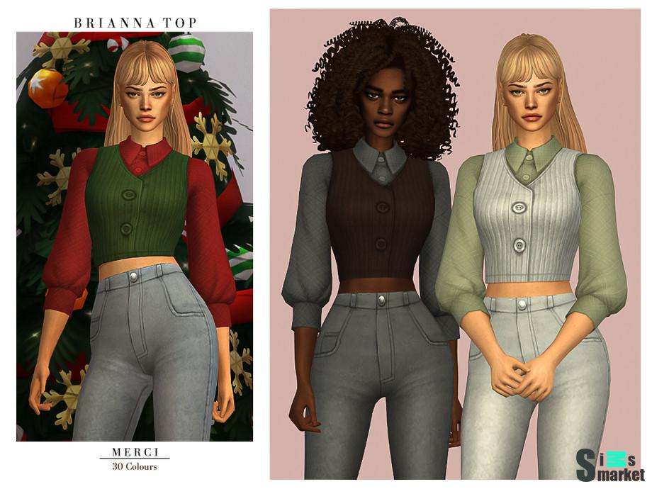 Топ Brianna by -Merci- для Симс 4. Скачать мод