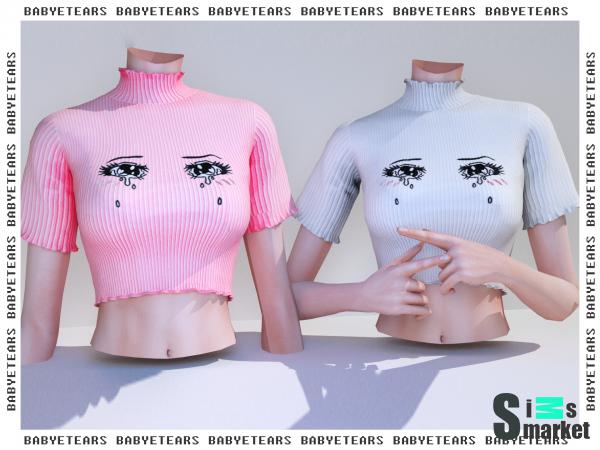 Топ c r y e y e s by babyetears для Симс 4. Скачать мод