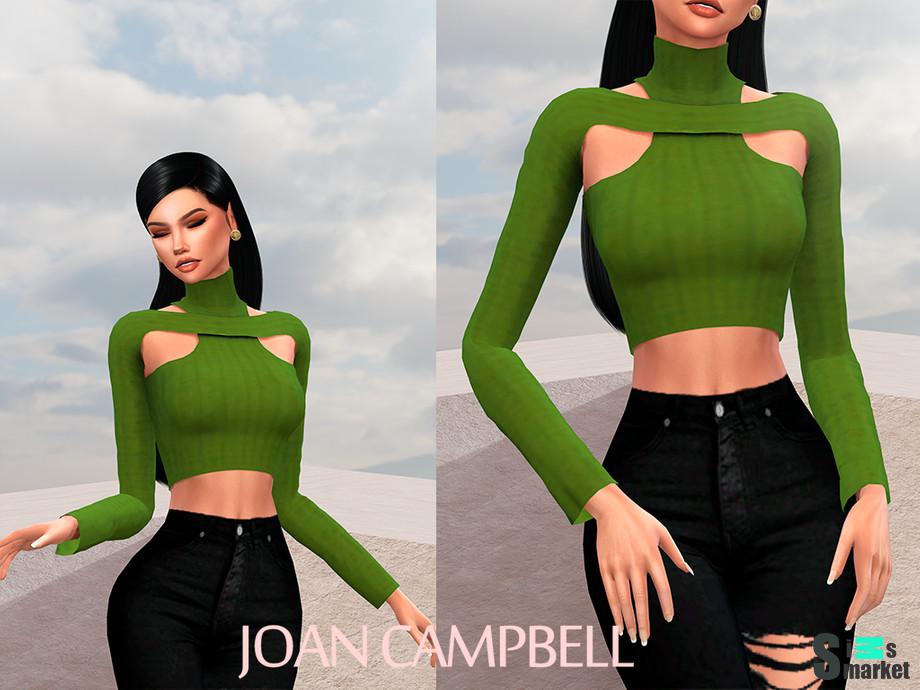 Топ Camila by Joan Campbell Beauty для Симс 4. Скачать мод