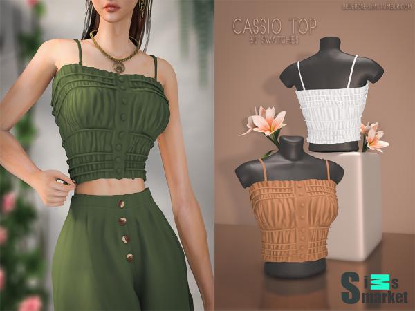 Топ cassio by bluerose-sims для Симс 4. Скачать мод